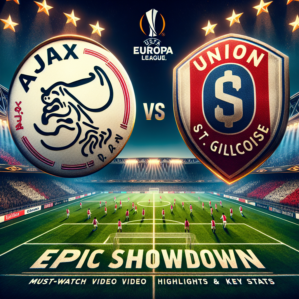 Epic Showdown: Ajax vs Union St. Gilloise – Must-Watch Video Highlights & Key Stats!